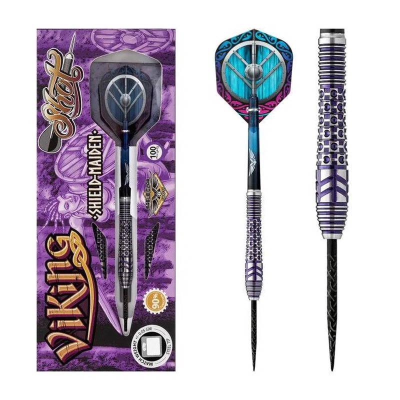 Shot Viking Shield Maiden 90% Tungsten Steel Tip Darts 23 GRAM