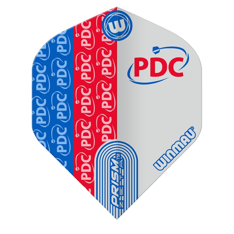 Winmau Prism Zeta PDC Dart Flights Red No2 Standard