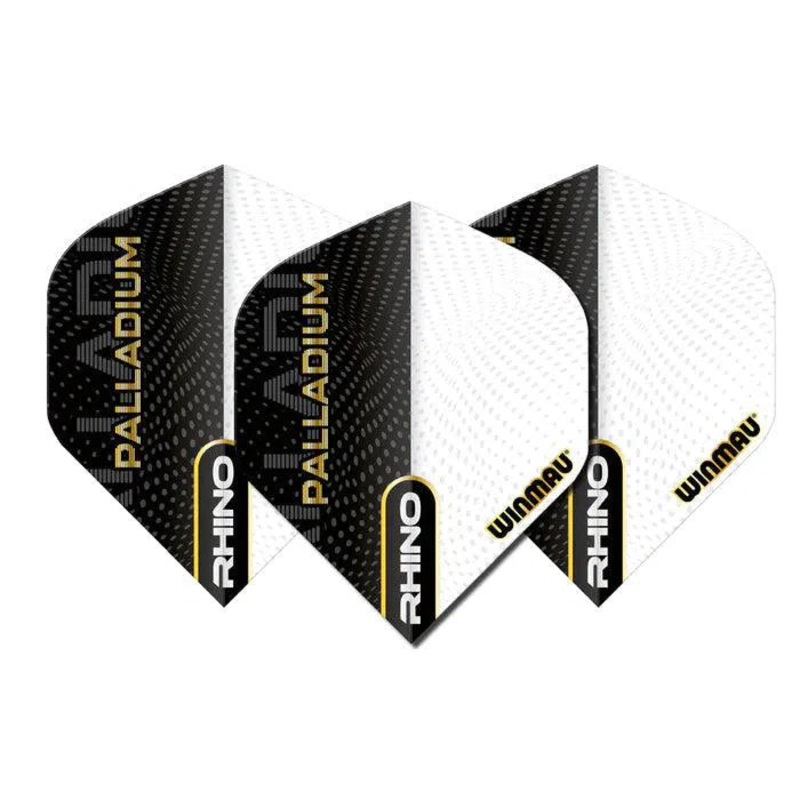 Winmau Rhino Palladium Extra Thick Standard Flights – Black/White