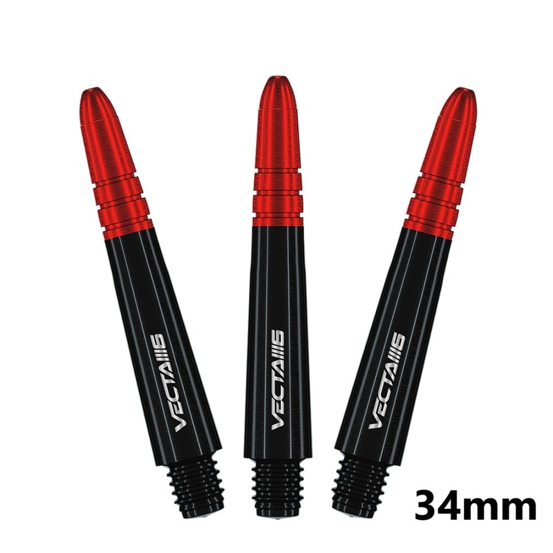 Winmau Vecta Blade 6 Shafts Black/Red Short – 34mm