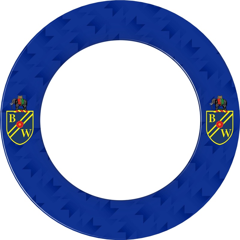 Bolton Wanderers Dartboard Surround – Official Licensed – BWFC – S3 – Blue – Retro Crest