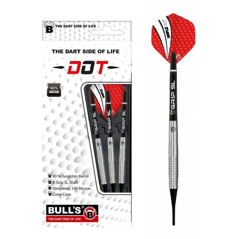 Bull’s DE Dot D1 90% Tungsten Soft Tip Darts 18 GRAM