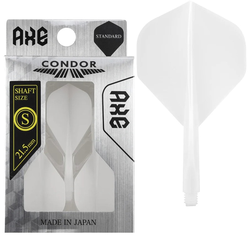 CONDOR AXE DART FLIGHT SYSTEM FLIGHTS – STANDARD – SHORT – WHITE