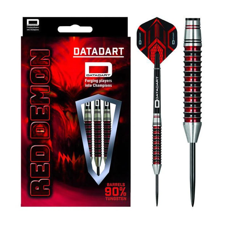 DataDart Red Demon 90% Tungsten Steel Tip Darts 23 GRAM
