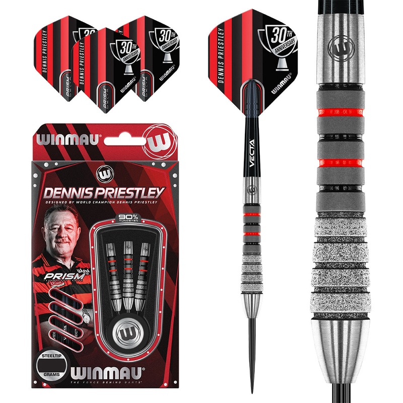Dennis Priestley Diamond 3-Zero Steel Tip Darts by Winmau 19 Gram