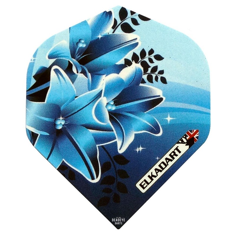 Elkadart 100 Micron Standard Dart Flights Blue No2 Standard