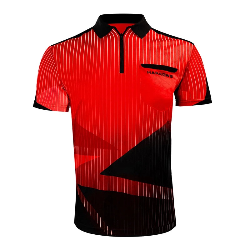 Harrows Darts Shard Red Darts Shirt SMALL
