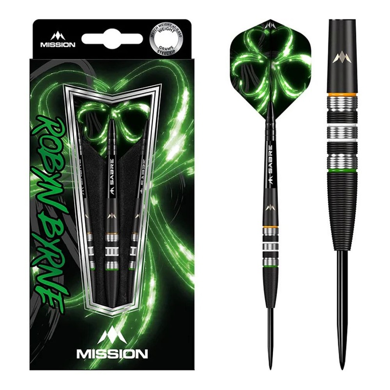 Mission Robyn Byrne 90% Steel Tip Darts 23 grams