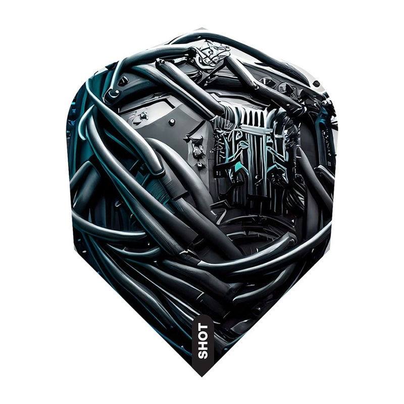 Shot AI Cyberpunk Dart Flights No6 Shape