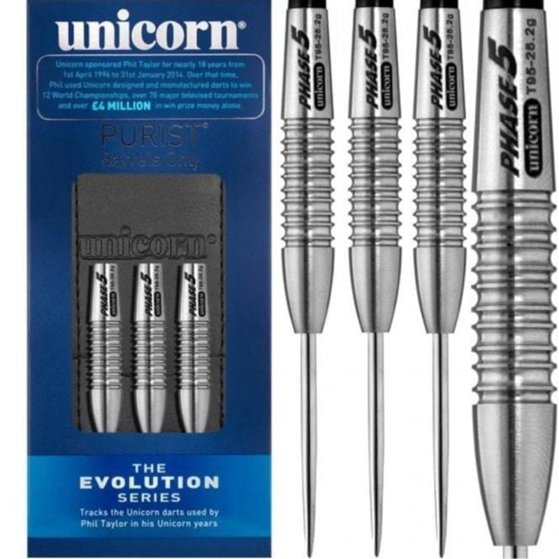 *Unicorn Evolution Darts – Steel Tip – Phase 5 Purist – 26g 26g
