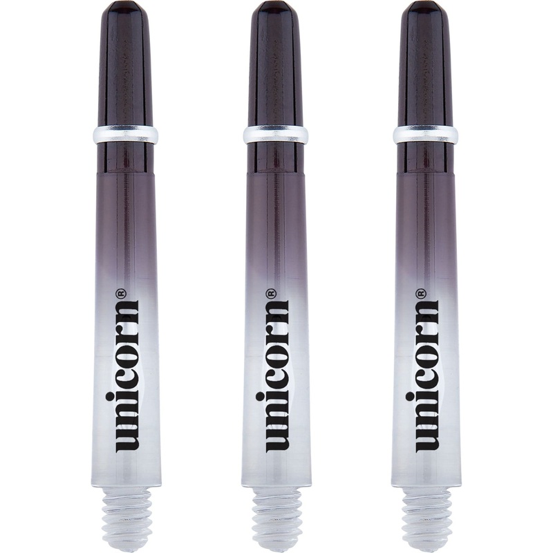 Unicorn Gripper 4 Two Tone Shafts – Polycarbonate Dart Stems with Ring – Black Short