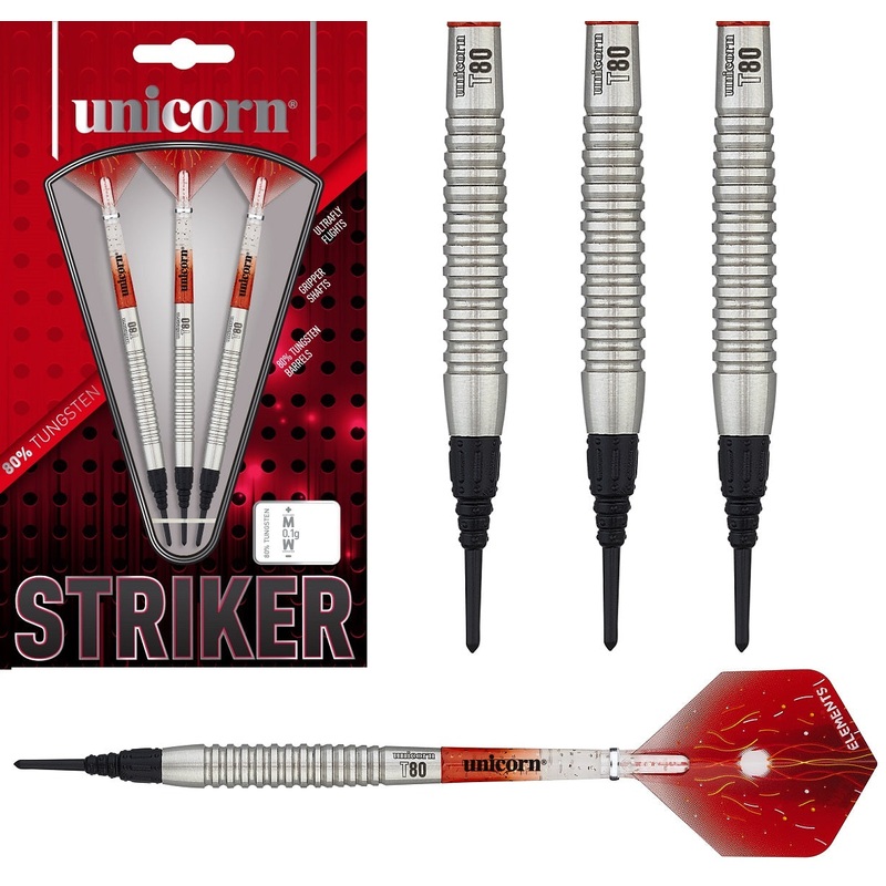 Unicorn Striker Type 5 80% Tungsten Soft Tip Darts 23 Gram