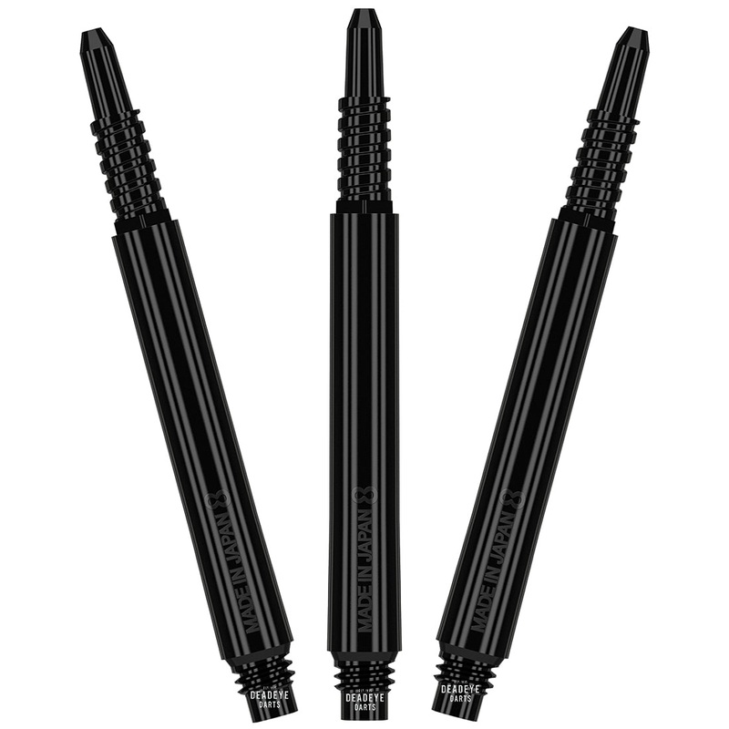 8 Flight Fixed Shafts Black Medium – 33mm