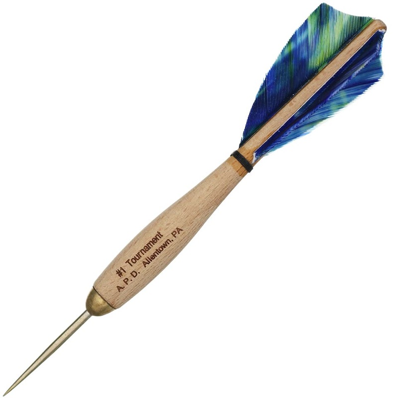 American Pro Dart Woody Steel Tip Darts – 13.5gm Peacock (4 Sets)