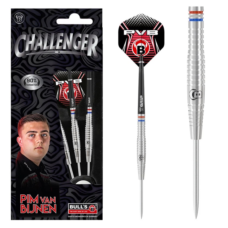 Bull’s DE Challenger Pim van Bijnen 90% Tungsten Steel Tip Darts 25 GRAM