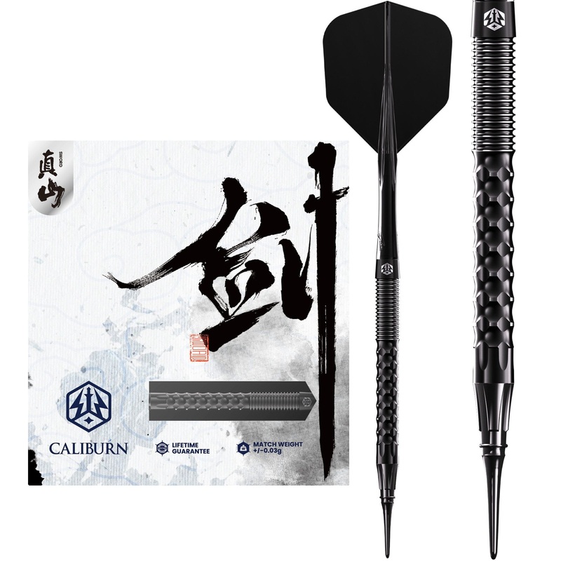 Caliburn Sword Darts – Soft Tip – 95% Tungsten – S1 – 19.5g