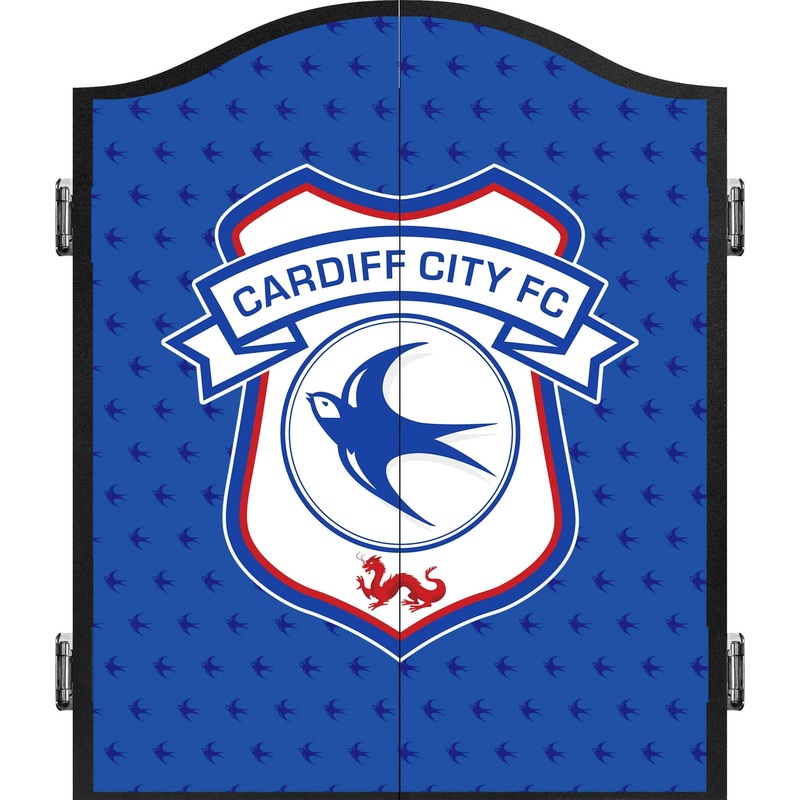 Cardiff City FC – Official Licensed – Dartboard Cabinet – C2 – Bluebird