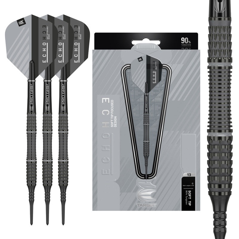Echo 13 90% Tungsten Soft Tip Darts By Target 18 Gram