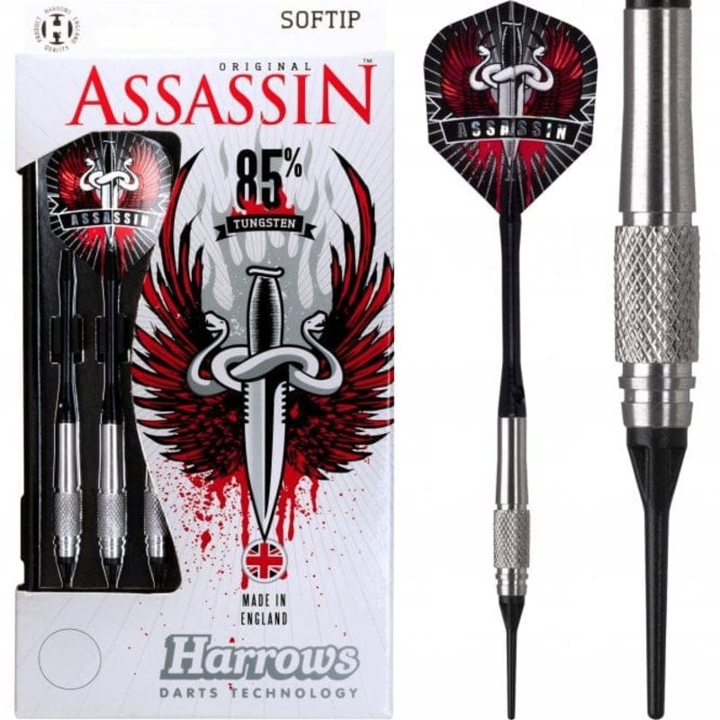 *Harrows Assassin Darts – Soft Tip Tungsten – Knurled – K1 – 16g-D9112