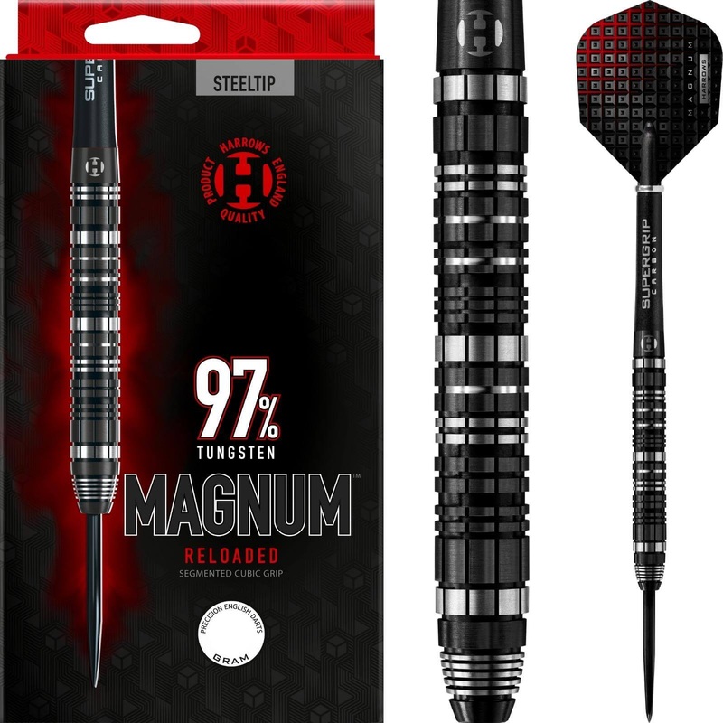 Harrows – Magnum Reloaded Darts – Steel Tip – 97% Tungsten – 21g 22g 23g 24g 25g 26g 21 grams