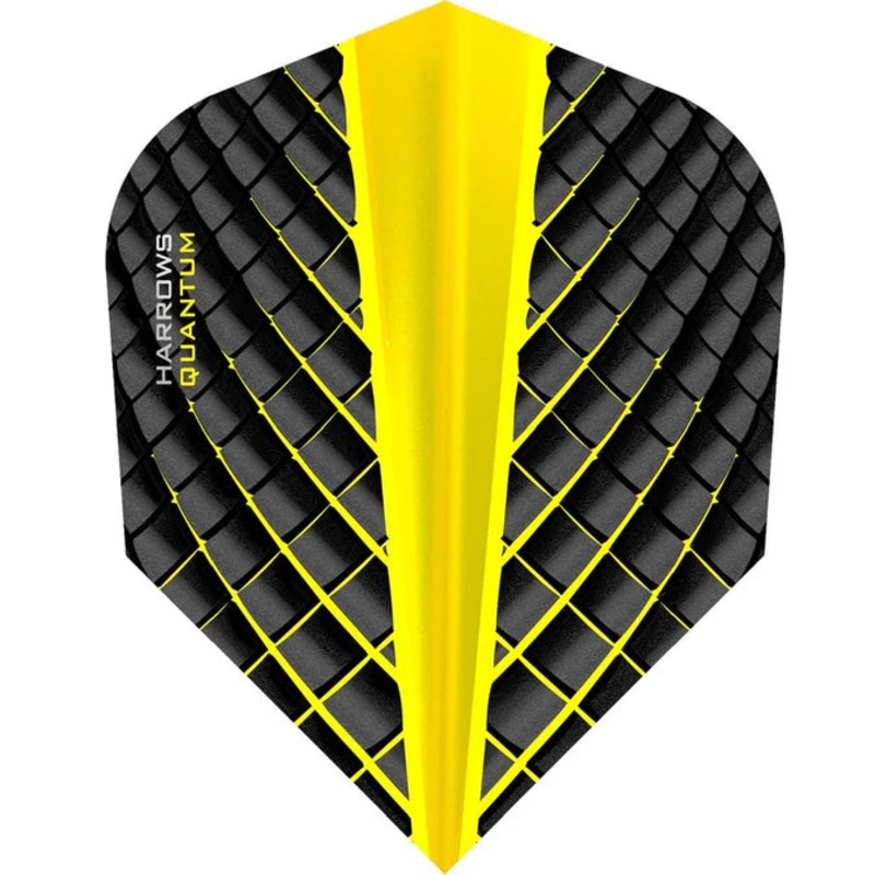 Harrows Quantum Yellow Standard Dart Flights Standard 100 Micron Extra Strong