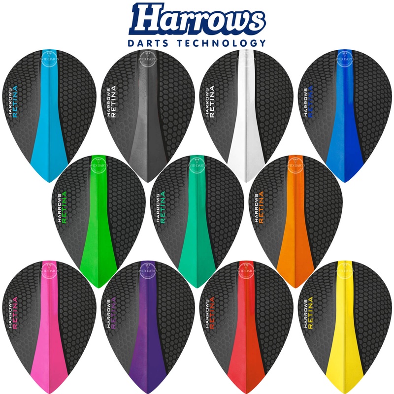 Harrows – Retina – Pear Dart Flights Aqua Blue