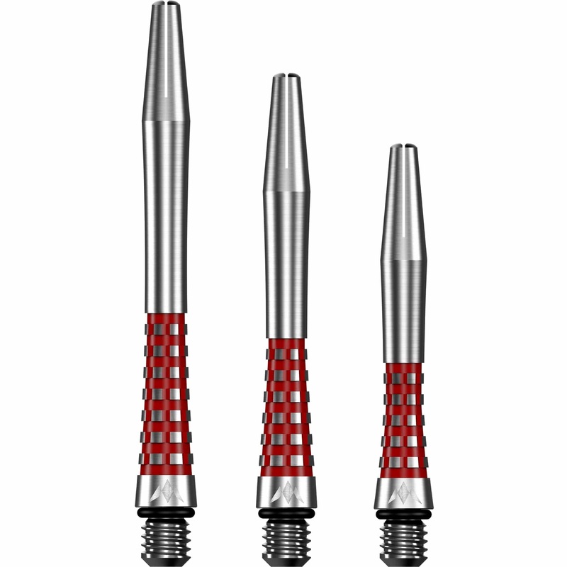 Mission Atom13 Aluminium Shafts – Natural Metal Stems – Red Short