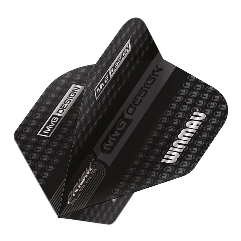 MVG Winmau Logo Black & Grey Prism Alpha Standard