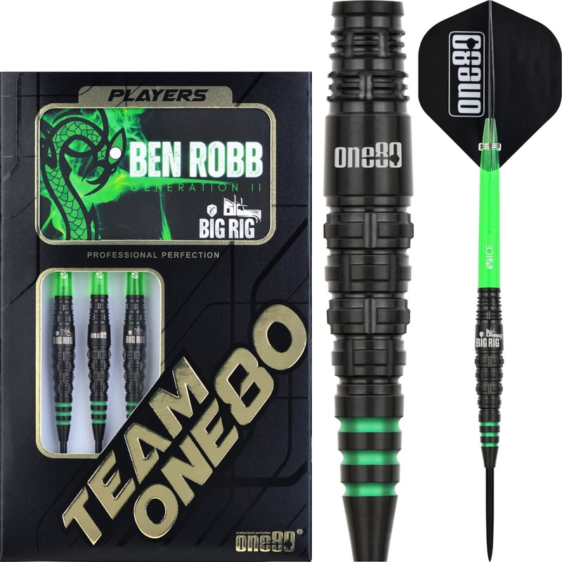 One80 – Ben Robb Gen 2 Darts – Steel Tip – 90% Tungsten – 21g 23g 25g 21 grams