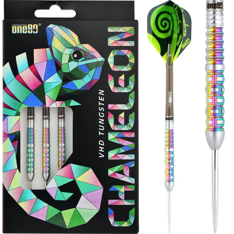 One80 Chameleon Darts – Steel Tip – Zircon 22g