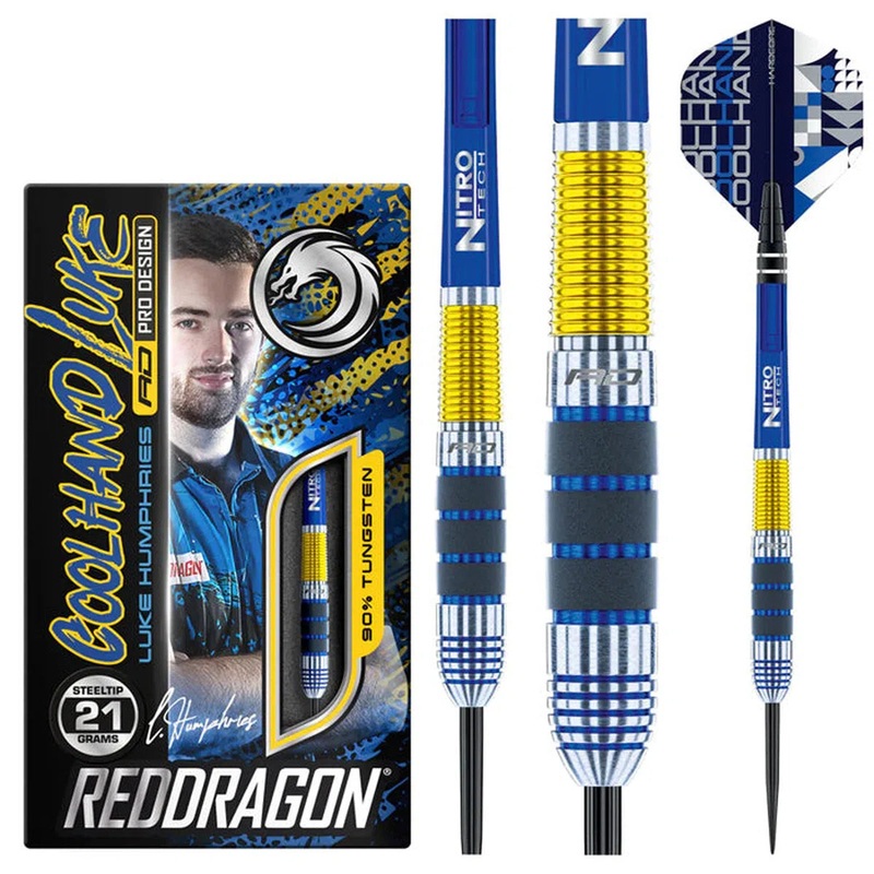 Red Dragon Luke Humphries 90% Tungsten Steel Tip Darts 21 GRAM