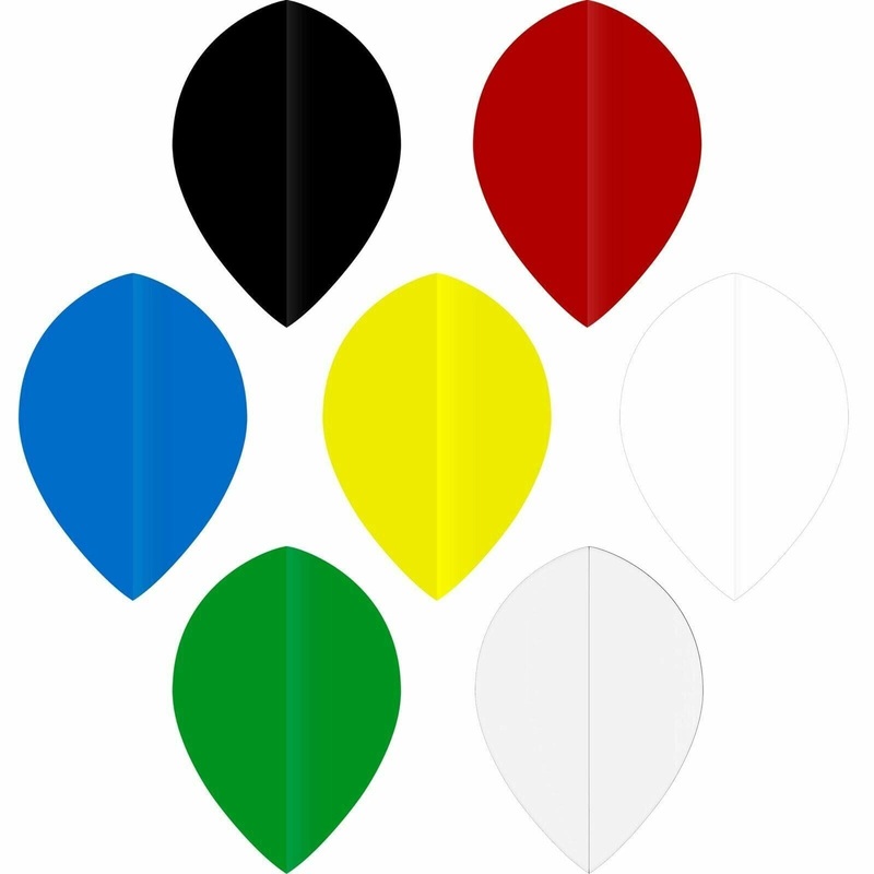 *Ruthless Poly Plain – Solid – Dart Flights – 75 Micron – Pear Black