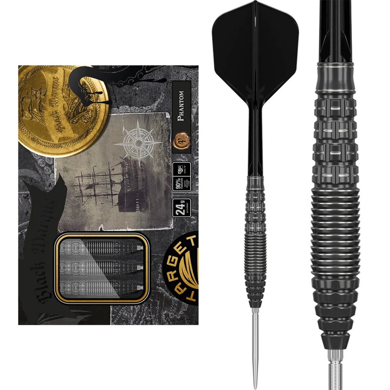 Target Japan Black Marque Phantom SP 90% Tungsten Steel Tip Darts 22 GRAM