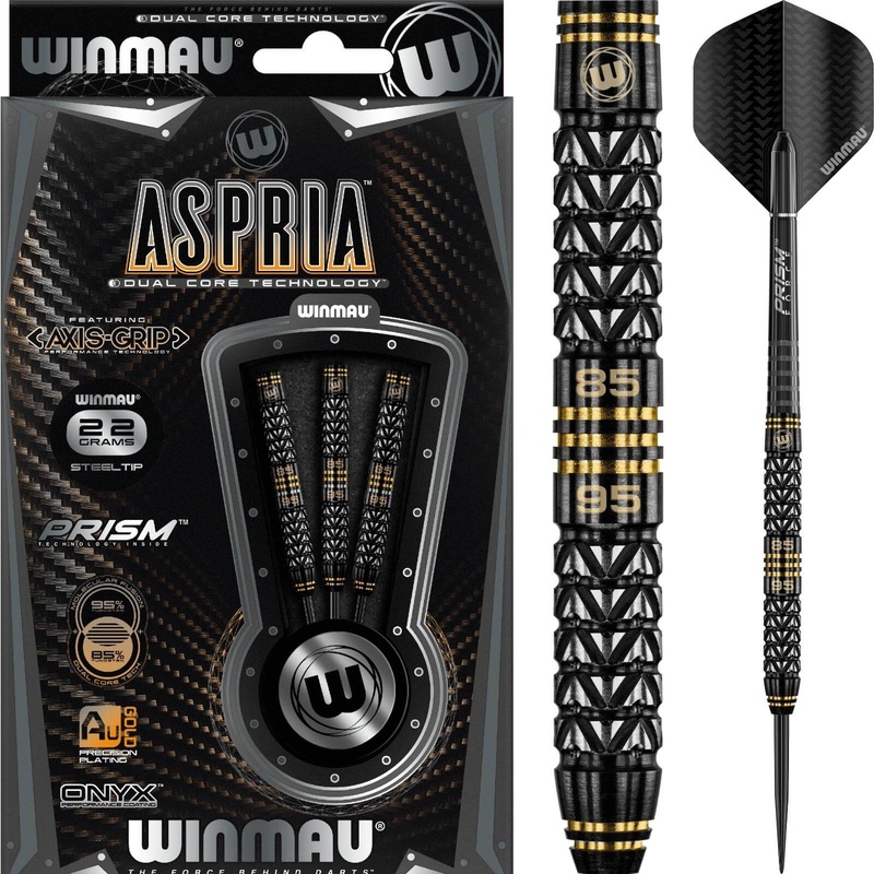 Winmau – Aspria Dual Core Darts – Steel Tip – 85%/95% Tungsten – 22g 24g 22 grams