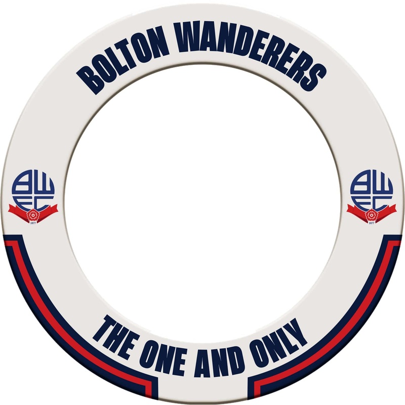 Bolton Wanderers Dartboard Surround – Official Licensed – BWFC – S1 – White – The One and Only