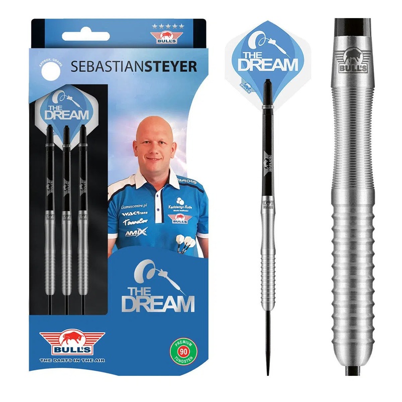 Bull’s NL Sebastian Steyer E2 90% Tungsten Steel Tip Darts 24 GRAM