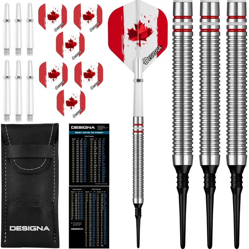 *Designa Patriot-X Darts – Soft Tip – Canada 20g