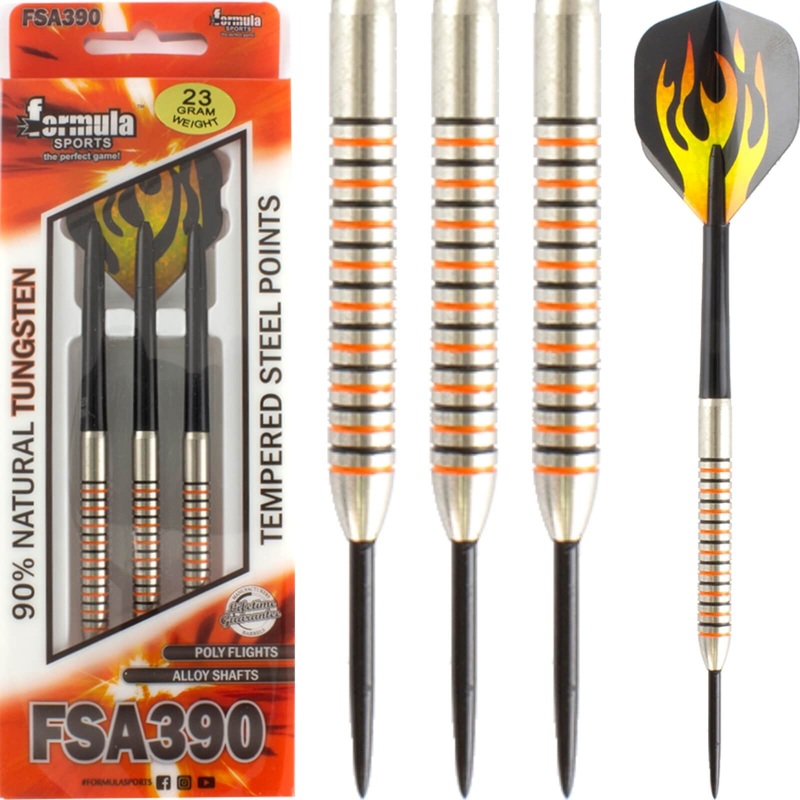 Formula Sports – FSA390 Darts – Steel Tip – 90% Tungsten – 23g