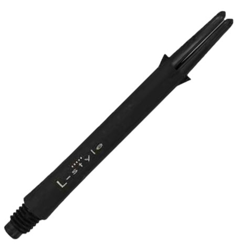 L-Style L-Shaft Carbon Locked Dart Shafts – 330 Medium Black