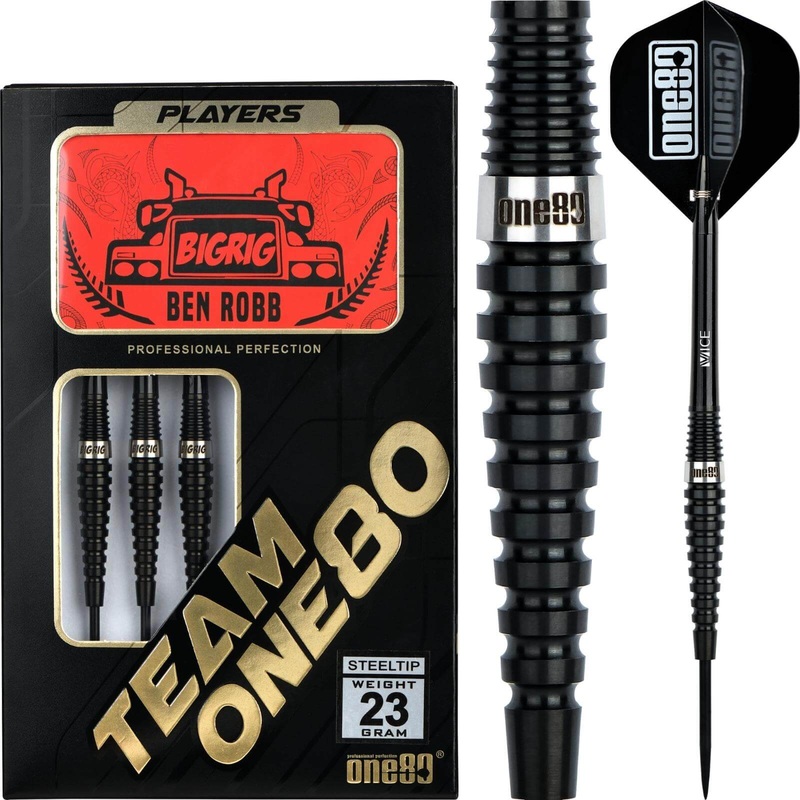 One80 – Ben Robb Darts – Steel Tip – 90% Tungsten – 21g 23g 25g 21 grams