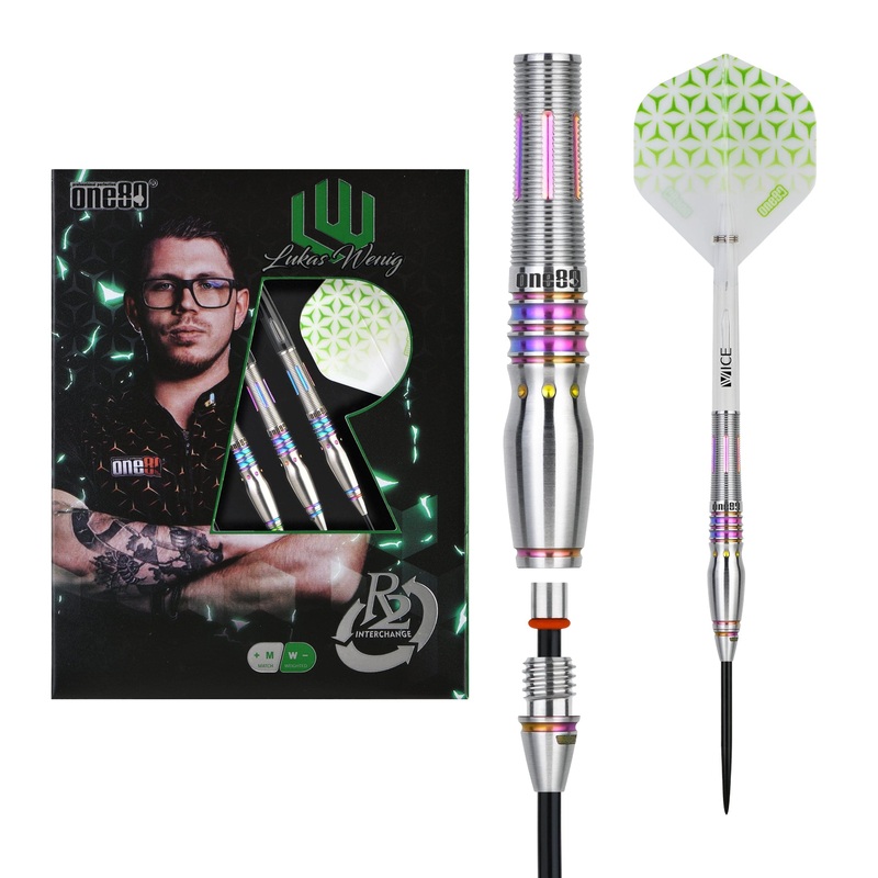 One80 Lukas Wenig Darts – Steel Tip – 90% Tungsten – V2 22g