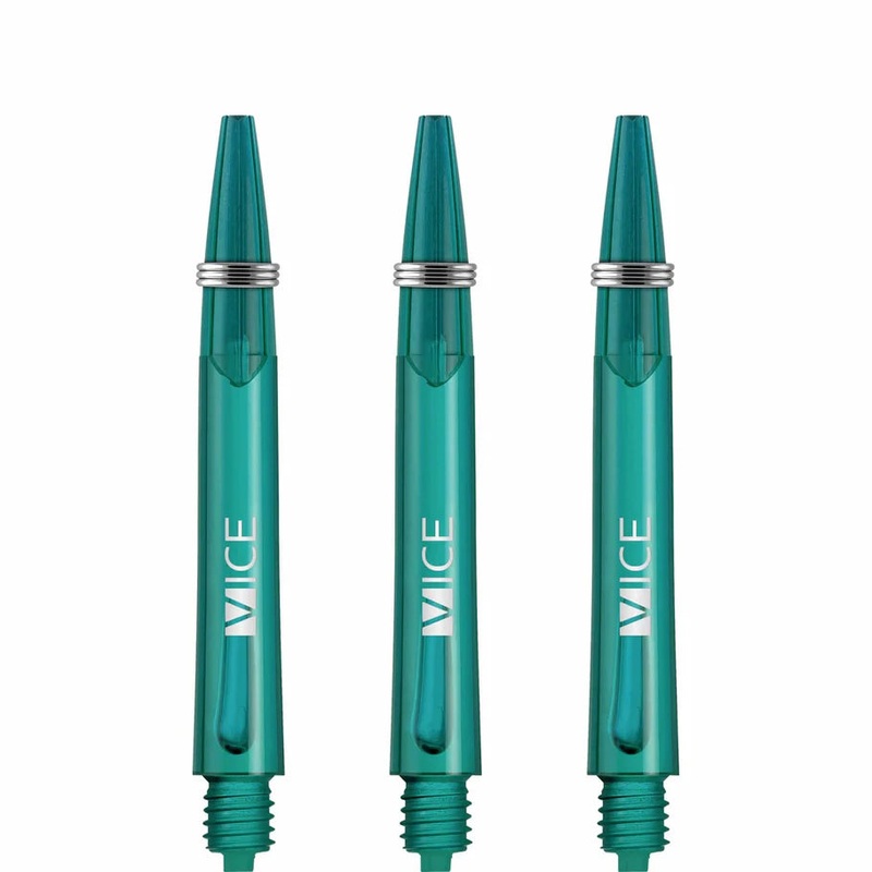 One80 Proplast Vice Dart Shafts – Jade – In Between Polycarbonate In Between (41mm in length excluding thread) Jade