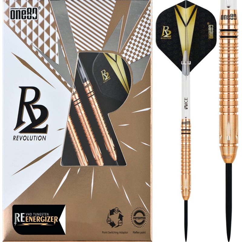 One80 R2 Interchange Darts – Steel Tip – Re-energizer 23g