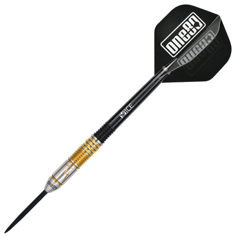 One80 Tung Suk Steel Tip Darts – 23gm Gold