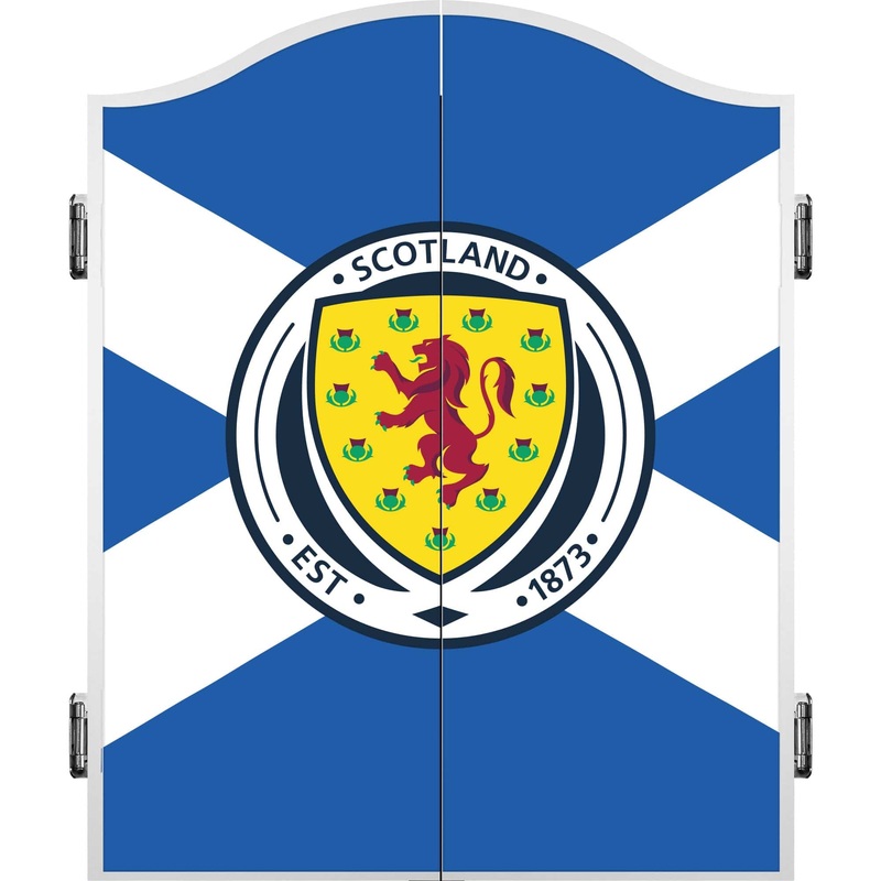 Scotland Football Dartboard Cabinet – Official Licensed – C2 – Blue – St Andrew