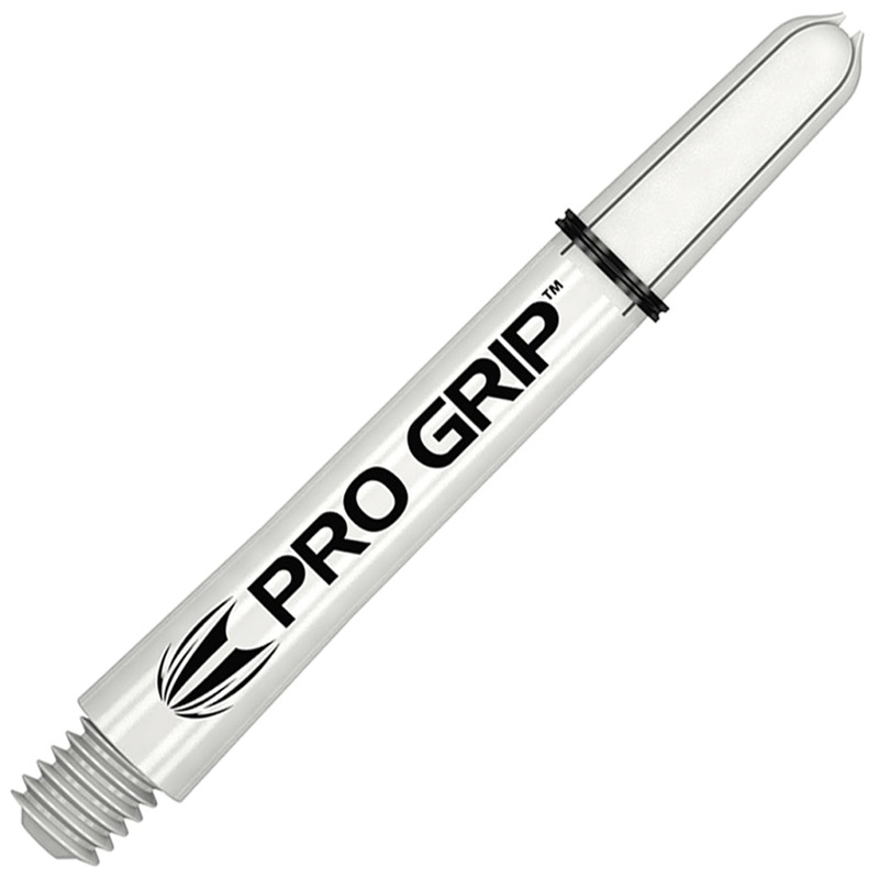 Target Pro Grip Nylon Dart Shafts – Medium White (3 Sets)