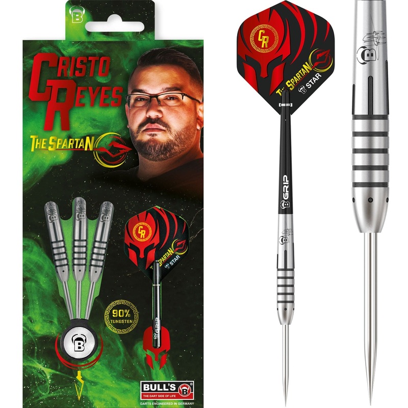 BULL’S Cristo Reyes Darts – Steel Tip – Spartan 23g