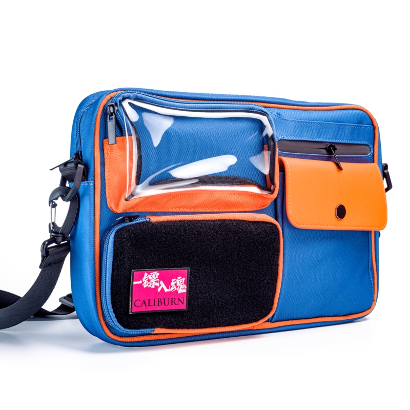 Caliburn Messenger Bag – Blue & Orange