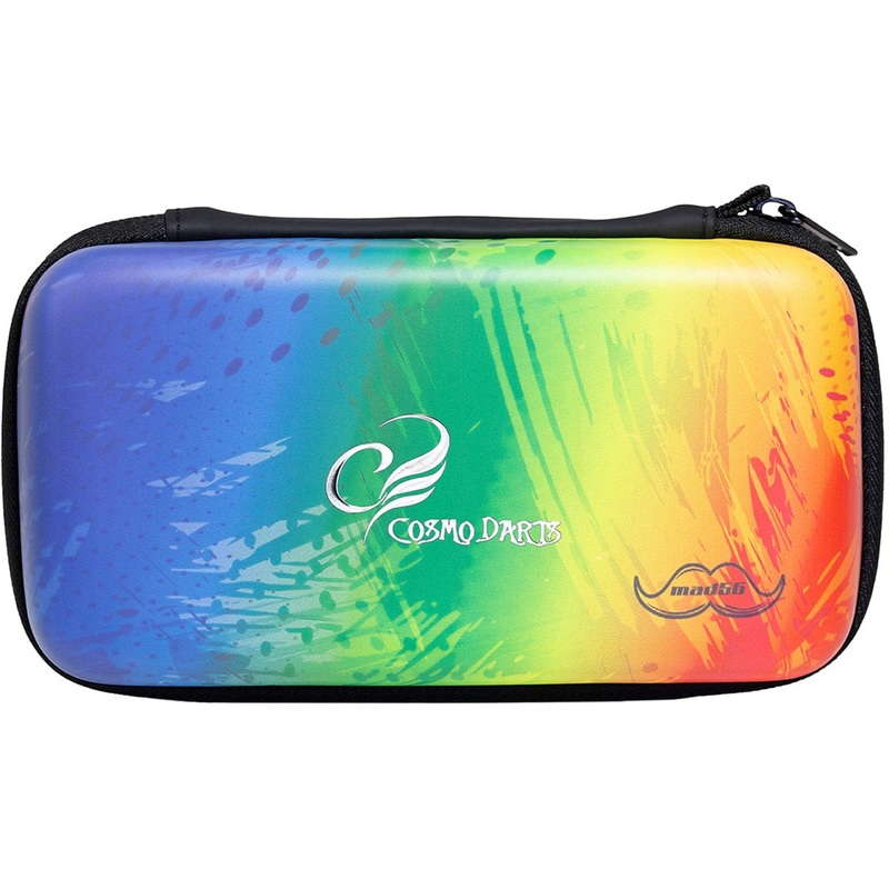 Cosmo Clutch Duo Dart Case – Holds 2 Sets Fully Loaded – Massimo Dante v1 – Rainbow