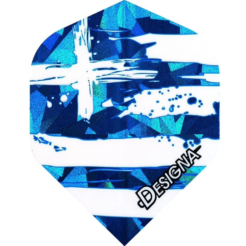 Designa Patriot Dart Flights – Hologram – Std – Greece
